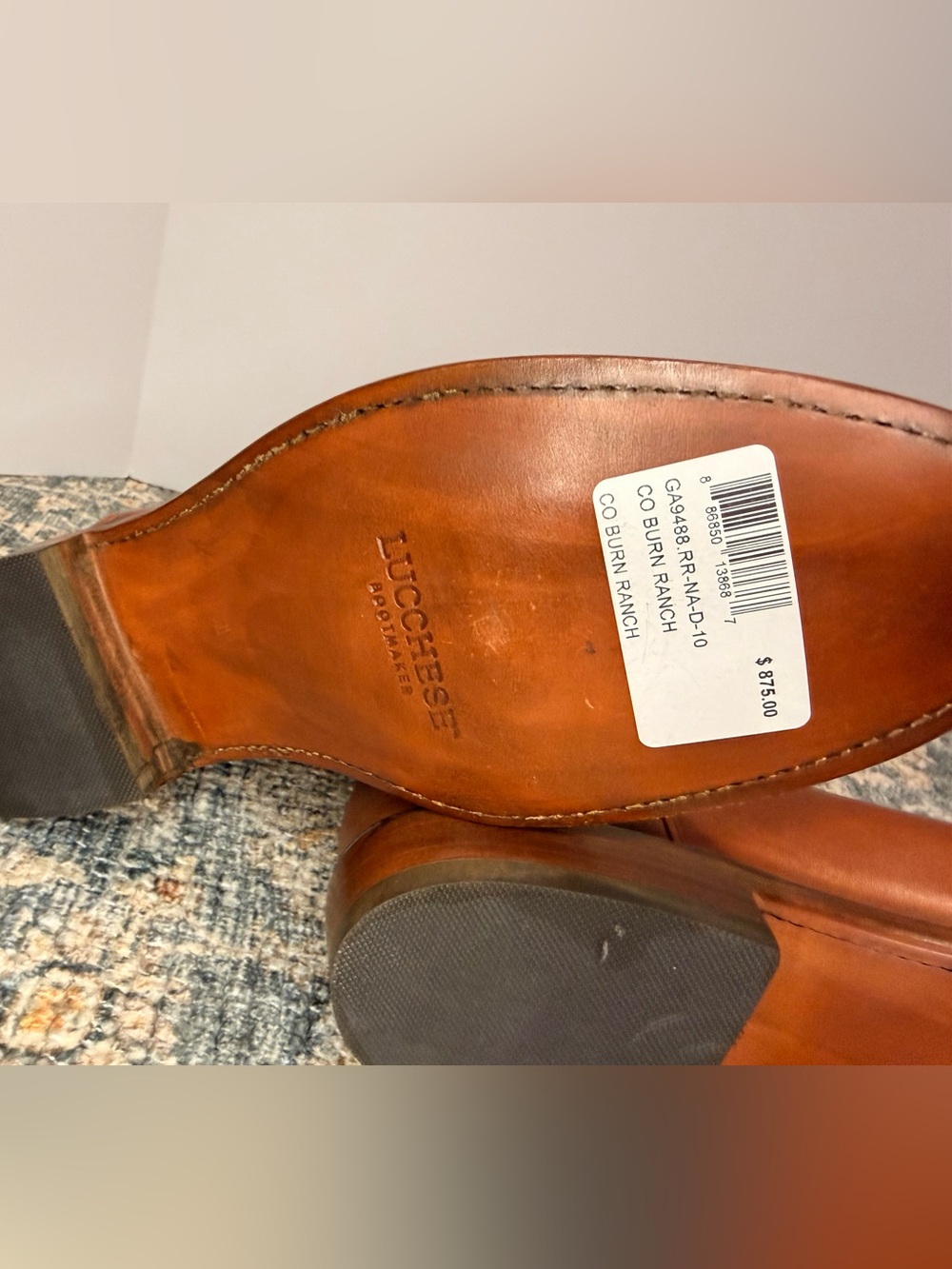 Lucchese Tanner Co Burn Ranch Roper Boot - Picture 9 of 9